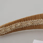 Beige Viscose Women Hair Headband Diadem