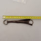 Brown Leather Silver Tone Metal Keyring Keychain
