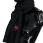 Black Sacred Heart #DGLovesLondon Wrap Scarf