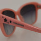 Pink Acetate Frame Stars Embellishment DG4124 Sunglasses