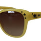 Yellow Acetate Frame Stars Embellishment DG4124 Sunglasses