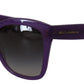 Elegant Purple Gradient Lens Sunglasses