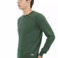 Green Cotton Men Sweater