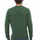 Green Cotton Men Sweater