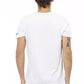 White Cotton Men's V-Neck T-Shirt