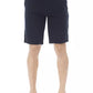 Blue Cotton Men Bermuda Shorts