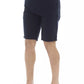 Blue Cotton Men Bermuda Shorts