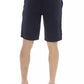 Blue Cotton Men Bermuda Shorts