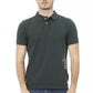 Green Cotton Men Polo