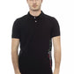 Black Cotton Men Polo Shirt