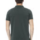 Green Cotton Men Polo