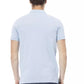 Light Blue Cotton Men Polo