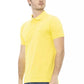 Yellow Cotton Men Polo