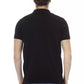 Black Cotton Men Polo Shirt