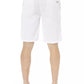 White Cotton Men's Bermuda Shorts