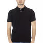 Black Cotton Men Polo