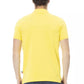 Yellow Cotton Men Polo