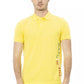 Yellow Cotton Men Polo-Shirt