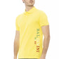 Yellow Cotton Men Polo-Shirt