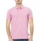 Pink Cotton Men Polo