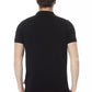 Black Cotton Men Polo Shirt