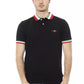 Black Cotton Men Polo