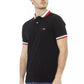 Black Cotton Men Polo