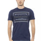 Blue Cotton Men T-Shirt