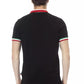 Black Cotton Men Polo Shirt