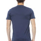 Blue Cotton Men T-Shirt