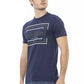 Blue Cotton Men T-Shirt