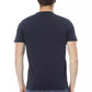 Blue Cotton Men T-Shirt