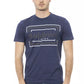 Blue Cotton Men T-Shirt