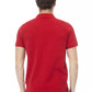 Red Cotton Men Polo