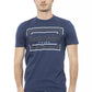 Blue Cotton Men T-Shirt