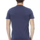 Blue Cotton Men T-Shirt