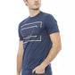 Blue Cotton Men T-Shirt