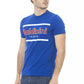 Blue Cotton Men T-Shirt