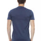 Blue Cotton Men T-Shirt