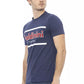 Blue Cotton Men T-Shirt