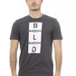 Gray Cotton Men T-Shirt