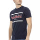 Blue Cotton Men T-Shirt