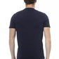 Blue Cotton Men T-Shirt