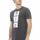 Gray Cotton Men T-Shirt