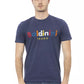 Blue Cotton Men T-Shirt