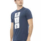 Blue Cotton Men T-Shirt