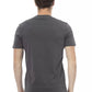 Gray Cotton Men T-Shirt