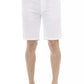 White Cotton Men's Bermuda Short