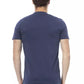 Blue Cotton Men T-Shirt