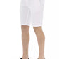 White Cotton Men Bermuda Short